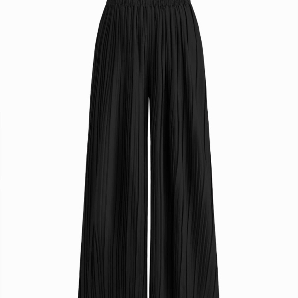 New Mix Black Wide-Leg Pants